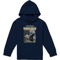 Disney Star Wars Grogo Legend Continues Youth Kids Pull-Over Hoodie, Navy | Size: 12-13 Years