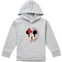 Disney Collegiate Youth Kids Pull-Over Hoodie, Athletic Heather in Grey | Size: 5-6 Years