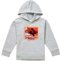Disney Star Wars: Skeleton Crew Retro Kids Badge Youth Kids Pull-Over Hoodie, Athletic Heather in Grey | Size: 7-8 Years