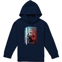 Disney Obiwan Kenobi Stormtrooper Painted Youth Kids Pull-Over Hoodie, Navy | Size: 9-11 Years