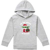 Star Wars Mandalorian Grogu Tis Christmas Season Pull Over Hoodie Athletic Heather