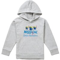 Disney Toy Story Mission Winter Adventure Aliens At Christmas Youth Kids Pull-Over Hoodie, Athletic Heather in Grey | Size: 5-6 Years
