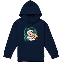 Mickey Mouse Christmas Wreath Pull Over Hoodie