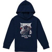 Disney Star Wars Darth Vader Galactic Tour Poster Youth Kids Pull-Over Hoodie, Navy | Size: 9-11 Years