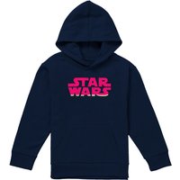 Disney Star Wars Watermelon Logo Youth Kids Pull-Over Hoodie, Navy | Size: 12-13 Years