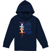 Winnie Pooh Bouncing Into Year Pull Over Hoodie