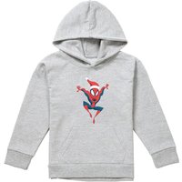Spiderman Holiday Outfit Pull Over Hoodie Athletic Heather