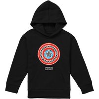 Marvel Captain America Chalkboard America Shield Youth Kids Pull-Over Hoodie, Black | Size: 7-8 Years