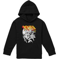 Marvel X-Men Retro Team Youth Kids Pull-Over Hoodie, Black | Size: 12-13 Years