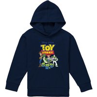 Disney Toy Story Group Youth Kids Pull-Over Hoodie, Navy | Size: 9-11 Years