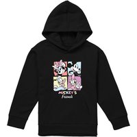 Mickey Mouse Friend Squares Pull Over Hoodie