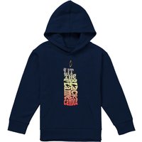 Disney Hocus Pocus Lit The Black Flame Candle Youth Kids Pull-Over Hoodie, Navy | Size: 9-11 Years