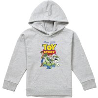 Disney Toy Story Group Youth Kids Pull-Over Hoodie, Athletic Heather in Grey | Size: 5-6 Years