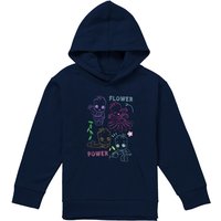 Marvel Guardians Of The Galaxy Groot Sketch Flowers Youth Kids Pull-Over Hoodie, Navy | Size: 7-8 Years