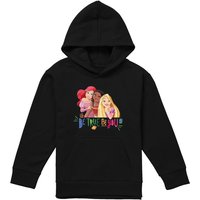 Disney Princess Be True, Be You Ariel, Moana, & Rapunzel Youth Kids Pull-Over Hoodie, Black | Size: 12-13 Years