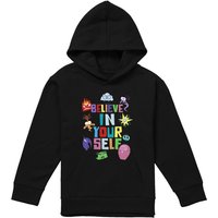 Disney Inside Out 2 Believe In Yourself Youth Kids Pull-Over Hoodie, Black | Size: 5-6 Years