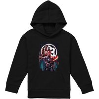 Disney Obiwan Kenobi Reva Inquisitors Painted Youth Kids Pull-Over Hoodie, Black | Size: 12-13 Years