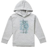 Marvel Captain America Stars & Stripes Captain Youth Kids Pull-Over Hoodie, Athletic Heather in Grey | Size: 9-11 Years