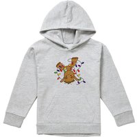 Guardians Galaxy Groot Christmas Lights Pull Over Hoodie Athletic Heather