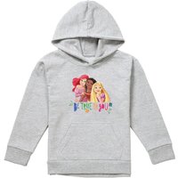 Princess Be True Be You Ariel Moana & Rapunzel Pull Over Hoodie Athletic Heather