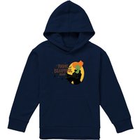 Disney Hocus Pocus Winifred Young & Beautiful Again Youth Kids Pull-Over Hoodie, Navy | Size: 9-11 Years