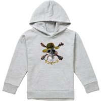 Straw Hat Jolly Roger Pull Over Hoodie Athletic Heather