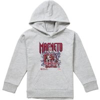 Marvel X-Men Magneto Youth Kids Pull-Over Hoodie, Athletic Heather in Grey | Size: 5-6 Years