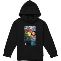 Disney Encanto Movie Poster Youth Kids Pull-Over Hoodie, Black | Size: 5-6 Years
