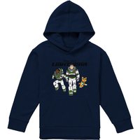 Disney Lightyear Squad Youth Kids Pull-Over Hoodie, Navy | Size: 12-13 Years
