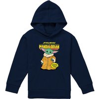 Disney Star Wars Strong Grogu Youth Kids Pull-Over Hoodie, Navy | Size: 12-13 Years