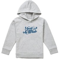Disney Finding Nemo I Speak Whale Dory Youth Kids Pull-Over Hoodie, Athletic Heather in Grey | Size: 12-13 Years