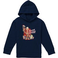 Marvel Guardians Of The Galaxy Seasons Grootings Youth Kids Pull-Over Hoodie, Navy | Size: 7-8 Years