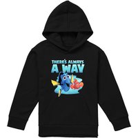Disney Finding Nemo Dory There'S Always A Way Youth Kids Pull-Over Hoodie, Black | Size: 9-11 Years