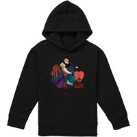 Disney Frozen Valentine'S Day Kristoff & Anna, My True North Youth Kids Pull-Over Hoodie, Black | Size: 7-8 Years