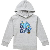 Disney Aladdin Let'S Make Some Magic With The Genie Youth Kids Pull-Over Hoodie, Athletic Heather in Grey | Size: 9-11 Years