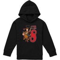 Disney Toy Story Birthday Woody I'M 8 Youth Kids Pull-Over Hoodie, Black | Size: 7-8 Years