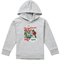 Disney Toy Story Christmas Group Youth Kids Pull-Over Hoodie, Athletic Heather in Grey | Size: 5-6 Years