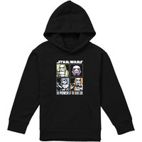 Disney Star Wars Four Box Trooper Youth Kids Pull-Over Hoodie, Black | Size: 9-11 Years