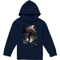 Marvel X-Men Cyclops Blast Youth Kids Pull-Over Hoodie, Navy | Size: 5-6 Years