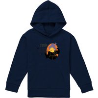 Disney Hocus Pocus Stop I Smell Children With Mary Sanderson Youth Kids Pull-Over Hoodie, Navy | Size: 7-8 Years