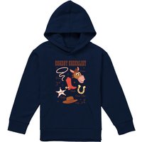 Disney Cowboy Checklist Youth Kids Pull-Over Hoodie, Navy | Size: 5-6 Years