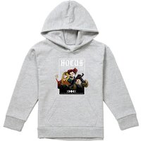 Disney Hocus Pocus On All Hallow'S Eve Sanderson Sisters Youth Kids Pull-Over Hoodie, Athletic Heather in Grey | Size: 7-8 Years