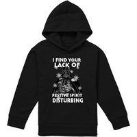 Disney Star Wars Christmas Darth Vader Lack Of Spirit Youth Kids Pull-Over Hoodie, Black | Size: 7-8 Years
