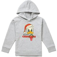 Donald Duck Merry Christmas Pull Over Hoodie Athletic Heather