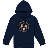 Disney Hocus Pocus Form A Calming Circle With The Sanderson Sisters Youth Kids Pull-Over Hoodie, Navy | Size: 5-6 Years