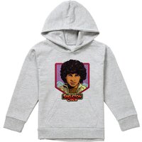 Disney Star Wars: Skeleton Crew Wim Badge Youth Kids Pull-Over Hoodie, Athletic Heather in Grey | Size: 12-13 Years