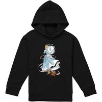 Disney Cinderella Clock Strikes Twelve With Jaq & Gus Youth Kids Pull-Over Hoodie, Black | Size: 7-8 Years
