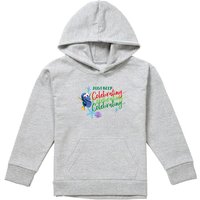 Disney Finding Nemo Just Keep Celebrating Christmas With Dory Youth Kids Pull-Over Hoodie, Athletic Heather in Grey | Size: 12-13 Years