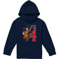 Disney Toy Story Birthday Woody I'M 4 Youth Kids Pull-Over Hoodie, Navy | Size: 5-6 Years