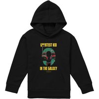 Disney Star Wars Greatest Kid Boba Fett Youth Kids Pull-Over Hoodie, Black | Size: 9-11 Years